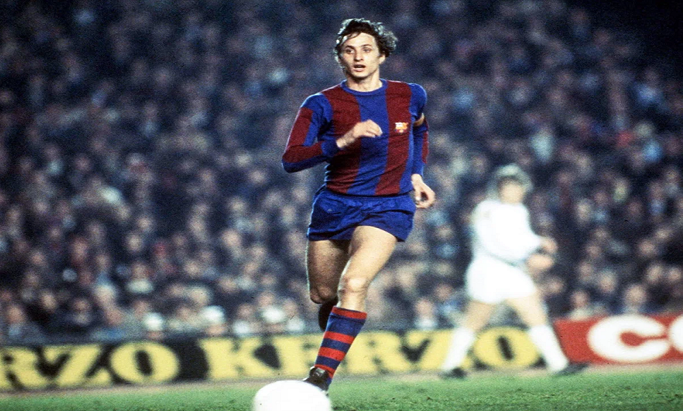 Bảng xếp hạng cầu thủ thế giới xuất sắc nhất không thể thiếu Johan Cruyff