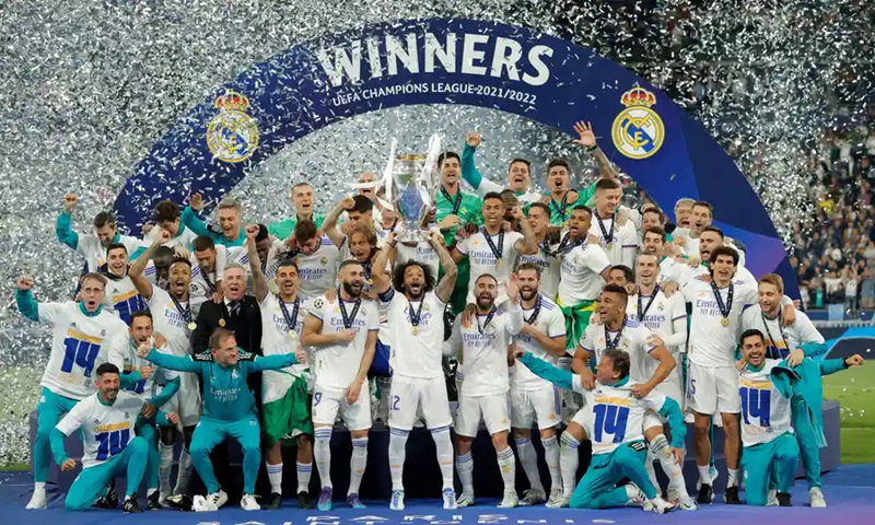Real Madrid chiến thắng và giành chức vô địch UEFA Champions League
